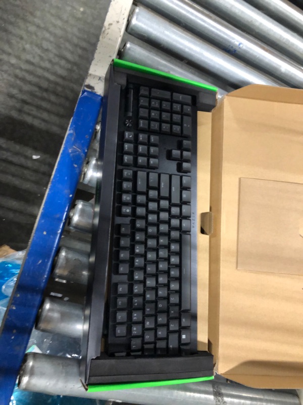 Photo 3 of Razer DeathStalker V2 Gaming Keyboard: Low-Profile Keys - Linear Red Optical Switches - Ultra-Durable Coated Keycaps - Durable Aluminum Top Plate - Multi-Function Roller and Media Button - Chroma RGB
