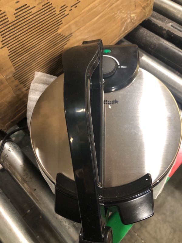 Photo 3 of 10inch Roti Maker by StarBlue with FREE Roti Warmer - The automatic Stainless Steel Non-Stick Electric machine to make Indian style Chapati, Tortilla, Roti AC 110V 50/60Hz 1200W