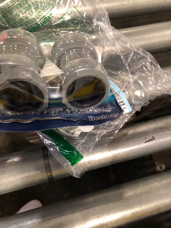 Photo 1 of Bestway Flowclear Above Ground Filter Pump Pool Hose Adapter | Hose Diameter Measures 1.5" (38mm) and Connects to 1.25" (32mm) Diameter Pool Valves 10.2 x 6.4 x 6.4 cm Gray