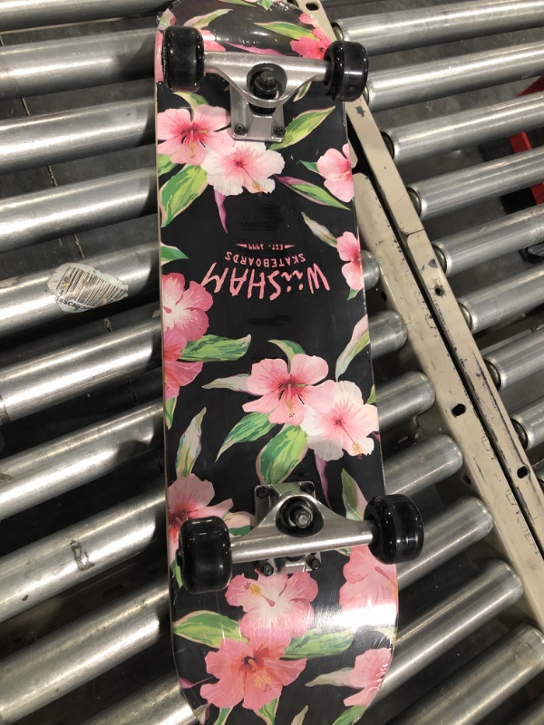 Photo 1 of Amrgot Skateboards for Beginners,31*8 inches Complete Skateboards for Kids,Boys,Girls and Adults,7 Layer Maple Wood,Double Kick Deck Concave Standard and Tricks Skateboard