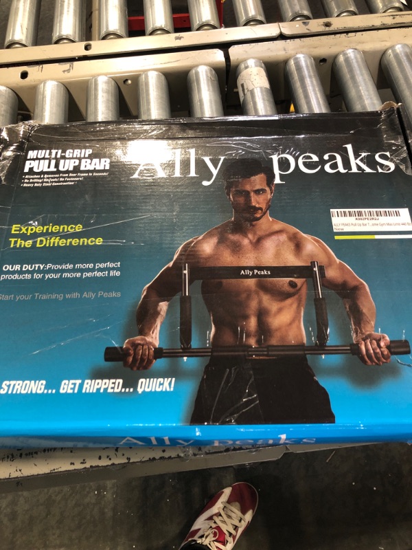 Photo 1 of Ally Peaks Pull Up Bar for Doorway | Thickened Steel Max Limit 440 lbs Upper Body Fitness Workout Bar| Multi-Grip Strength for Doorway | Indoor Chin-Up Bar Fitness Trainer for Home Gym Portable silver1