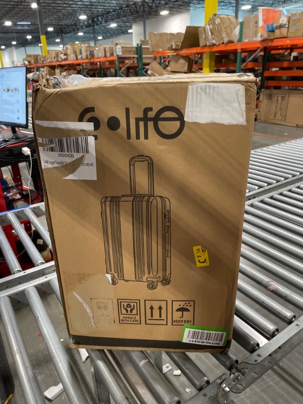 Photo 1 of Coolife Luggage Suitcase PC+ABS with TSA Lock Spinner Carry on Hardshell Lightweight 20in 24in 28in (sliver