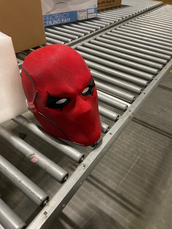 Photo 2 of Evere Red Hood Mask Jason Todd Cosplay Helmet Durable Resin Cosplay Prop Halloween Costume Accessory A-red Hood Helmet