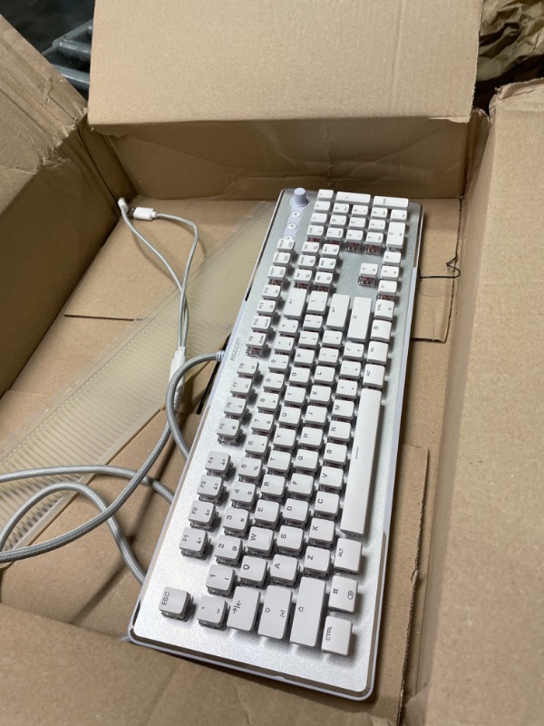 Photo 1 of Wired Keyboard, Mechanical Keyboard Ergonomic Design 87 Keys Plug and Play RGB Backlit Desktop for Laptop Gaming