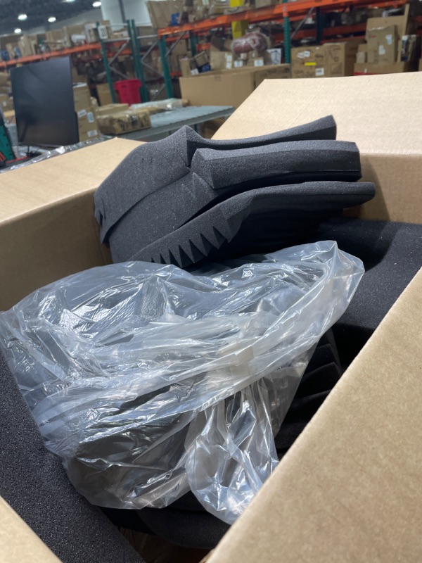 Photo 1 of 24 Pack Acoustic Panels Studio Foam Wedges 1" X 12" X 12"Sound-proofing,Sound Absorption (Black)