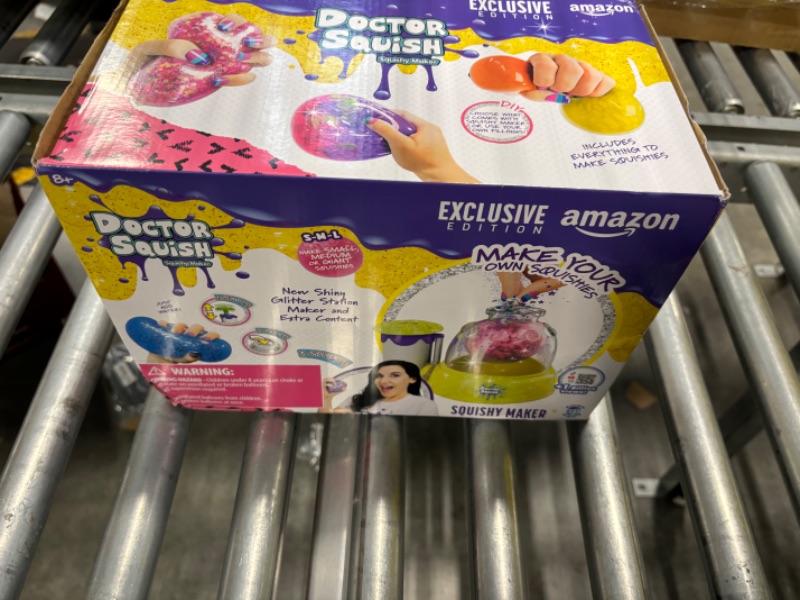 Photo 2 of Doctor Squish: Squishy Maker, New Shiny Glitter Station Maker, Decorate with Confetti, Sparkles & Colored Ink, Variety of Sizes, Just Add Water to Make Your Own Slime, Amazon Exclusive, For Ages 8+