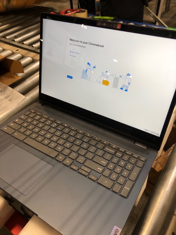 Photo 2 of lenovo Newest Flex 3i 2-in-1 Chromebook, 15.6" FHD Touch-Screen Laptop. Intel Celeron N4500 Processor, 4GB RAM, 64GB eMMC+256GB Card, Intel UHD Graphics, Chrome OS, Abyss Blue, JVQ MP 5X Storage 15 inch 2in1