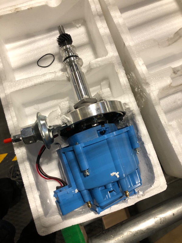 Photo 2 of A-Team Performance - HEI Complete Distributor Straight 6 Cylinder 240 and 300 65K Coil -Compatible With Ford F100 F150 F250 E100 E150 One Wire Installation Blue Cap