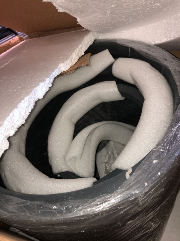 Photo 1 of Set of 3 17&#34; Kante Lightweight Modern Seamless Outdoor Concrete Oval Planter Charcoal Black - Rosemead Home &#38; Garden, Inc.