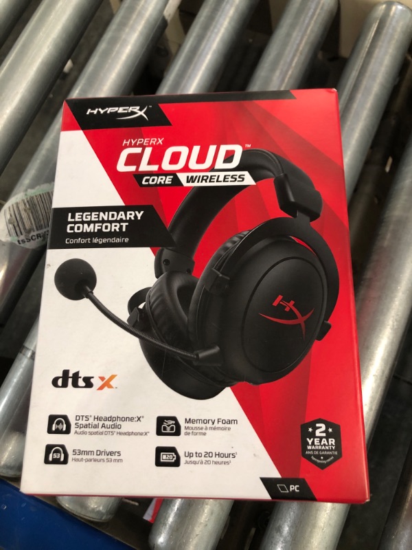 Photo 2 of HyperX Cloud Core – Wireless Gaming Headset for PC, DTS Headphone:X Spatial Audio & SoloCast – USB Condenser Gaming Microphone, for PC, PS4, PS5 and Mac, Tap-to-Mute Sensor, Cardioid Polar