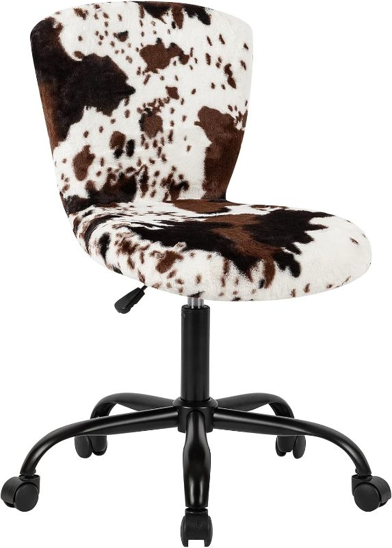 Photo 1 of Cow Print office chair black and white 