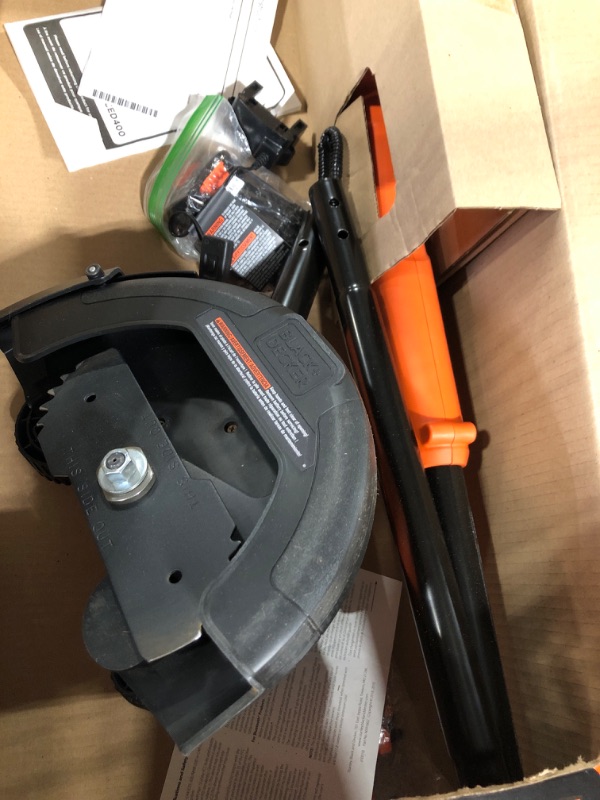 Photo 3 of BLACK+DECKER 20V MAX Cordless Edger Lawn Kit, 1.5 Ah Battery & Charger Included (BCED400C1)