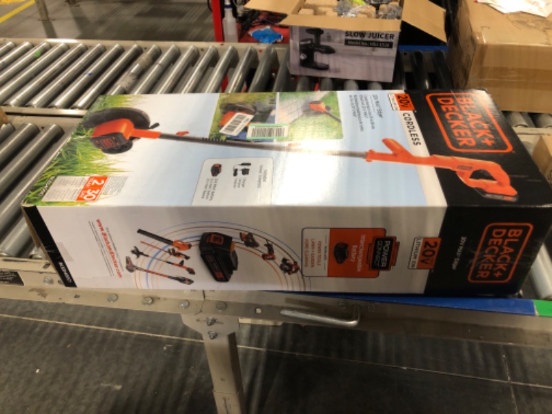 Photo 2 of BLACK+DECKER 20V MAX Cordless Edger Lawn Kit, 1.5 Ah Battery & Charger Included (BCED400C1)