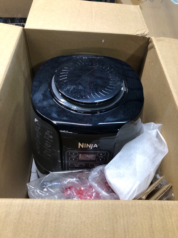 Photo 3 of Ninja AF101 Air Fryer that Crisps, Roasts, Reheats, & Dehydrates, for Quick, Easy Meals, 4 Quart Capacity, & High Gloss Finish, Grey