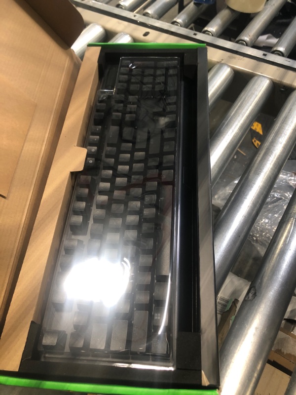 Photo 1 of Razer BlackWidow V3 Mechanical Gaming Keyboard: Green Mechanical Switches - Tactile and Clicky - Chroma RGB Lighting - Compact Form Factor - Programmable Macro Functionality