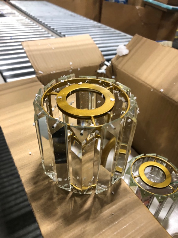 Photo 1 of 
Ralbay Gold Bathroom Vanity Lights 3-Lights Gold Crystal Vanity Lights Over Mirror Modern Crystal Bathroom Vanity Lighting Fixtures