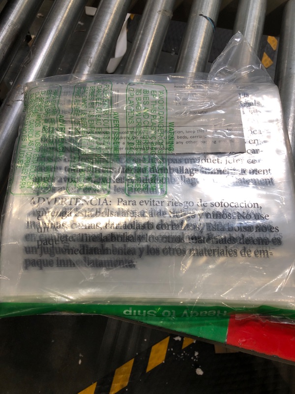 Photo 2 of 12"x18" Self Sealing Poly Bags with Reusable Seal, 200 Pack - Resealable FBA Compliant Polybags with Suffocation Warning - Reclosable Clear Plastic Mailer Bags for Packaging and Shipping 12x18