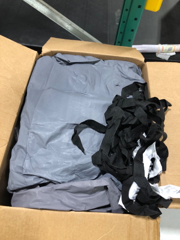 Photo 1 of AUQDD 6-Layers PEVA New Material Sedan SUV Full Padded Car Cover Waterproof All Weather Weatherproof UV Sun Protection Snow Dust Storm Resistant Outdoor Exterior Custom Form-Fit Straps 188"-200" Grey C12 - SUV -?Fits size 188"-200"?