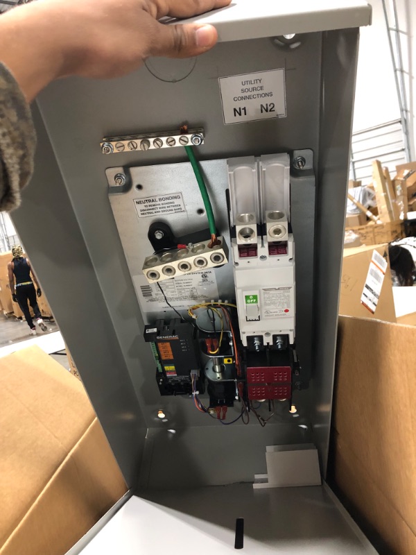 Photo 4 of Generac RXSW200A3 200 AMP Smart Transfer Switch - Single Phase Generator Controller - Automatic Power Transfer from Utility to Generator - Digital Power Technology - UL Listed 200-Amp