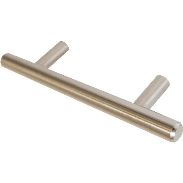 Photo 1 of 5" Hollow Stainless Drawer Pull 3" Center Holes, Satin Nickel, Package Of 25
