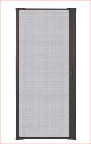 Photo 1 of 36 in. x 80 in. LuminAire Bronze Single Universal Aluminum Gliding Retractable Screen Door
