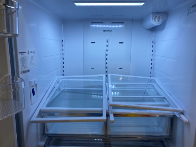 Photo 6 of Hisense 26.6-cu ft French Door Refrigerator with Ice Maker (Fingerprint Resistant Stainless Steel) ENERGY STAR
