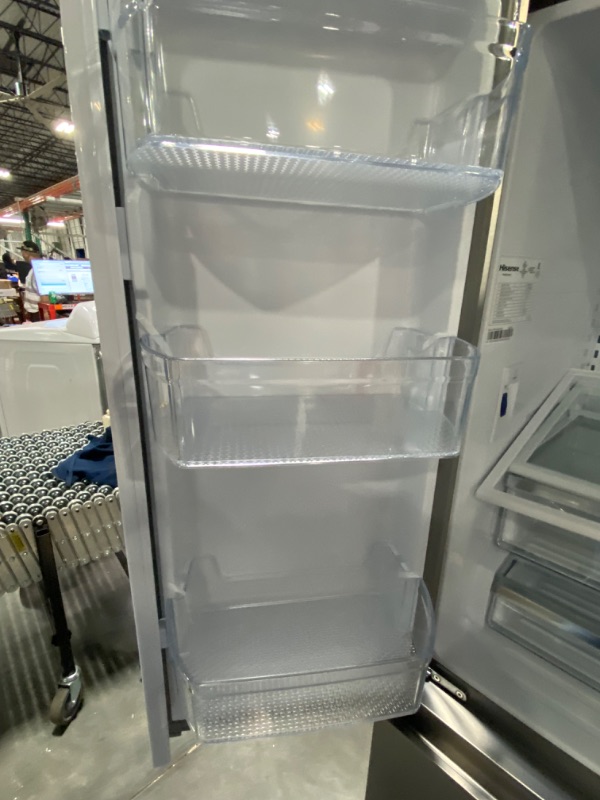 Photo 8 of Hisense 26.6-cu ft French Door Refrigerator with Ice Maker (Fingerprint Resistant Stainless Steel) ENERGY STAR
