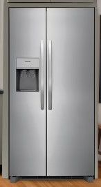 Photo 1 of Frigidaire 25.6-cu ft Side-by-Side Refrigerator with Ice Maker (Fingerprint Resistant Stainless Steel) ENERGY STAR
