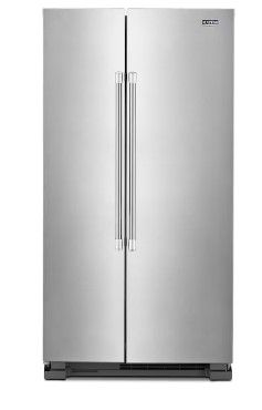 Photo 1 of Maytag 24.9-cu ft Side-by-Side Refrigerator (Fingerprint Resistant Stainless Steel)
