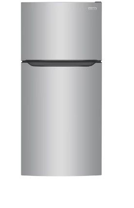 Photo 1 of Frigidaire Garage-Ready 20-cu ft Top-Freezer Refrigerator (Fingerprint Resistant Stainless Steel)
