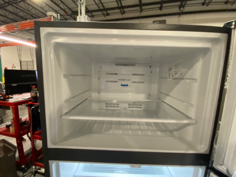 Photo 8 of Frigidaire Garage-Ready 20-cu ft Top-Freezer Refrigerator (Fingerprint Resistant Stainless Steel)
