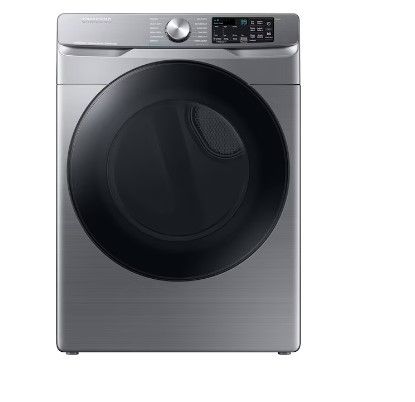 Photo 1 of Samsung 7.5-cu ft Stackable Steam Cycle Smart Electric Dryer (Platinum)
