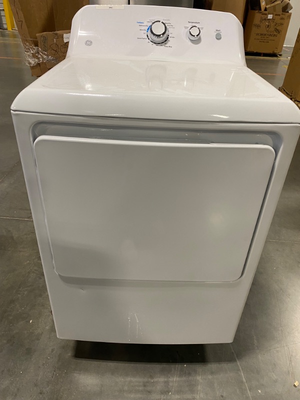 Photo 2 of GE 7.2-cu ft Electric Dryer (White)
