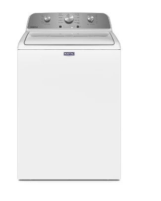 Photo 1 of Maytag 4.5-cu ft High Efficiency Agitator Top-Load Washer (White)
