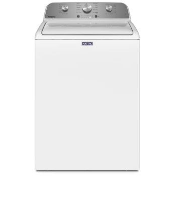 Photo 1 of Maytag 4.5-cu ft High Efficiency Agitator Top-Load Washer (White)
