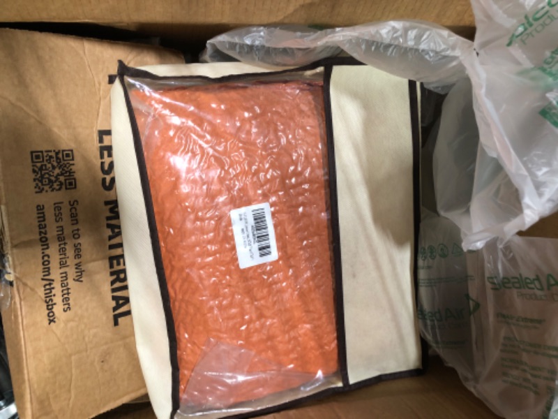 Photo 1 of FLOLEOPA Luxury Chenille Burnt Orange Bathroom Rugs Bath Mats Sets, Extra Soft and Absorbent Bathroom Rugs Non Skid Machine Wash Dry Bath Mats?32"x20" Plus 17"x24"? Burnt Orange 32"x20" Plus 17"x24"