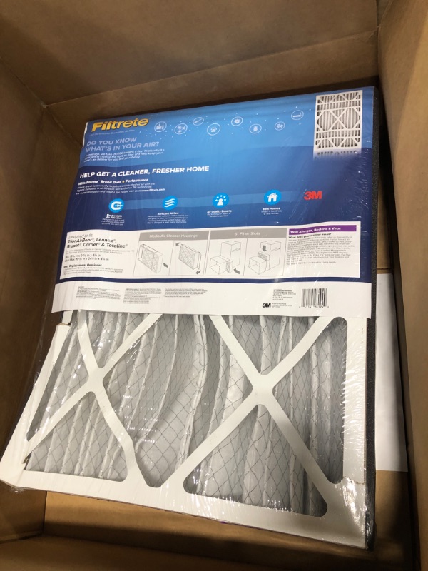 Photo 1 of 3M Filtrete Ultra Allergen Healthy Living Deep Pleat Furnace Filter