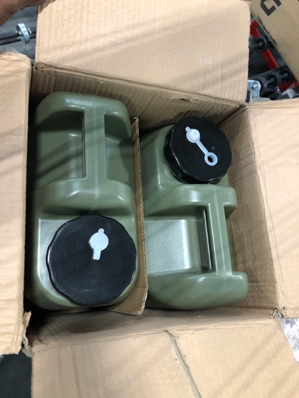 Photo 2 of 1MORE Camping Water Container- 3.17 Gallon Water Jug (Truly No Leakage) Water Storage,Large Military Green Water Tank,BPA Free Portable Emergency Water Storage for Outdoors Hiking Accessories- 2pack 12L-2Pack Green