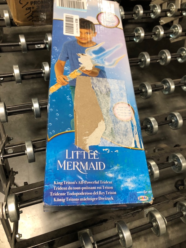 Photo 2 of Disney The Little Mermaid King Triton’s All-Powerful Trident, 36 Inches Long with Motion Activated Lights and Sound Effects! Command The Seas Like King Triton!