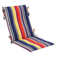 Photo 1 of 19.5 in. x 42 in. Universal Outdoor Sling Chair Cushion in Captiva Stripe 4pc