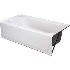 Photo 1 of Aloha 60 in. x 30 in. Soaking Bathtub with Left Drain in White

