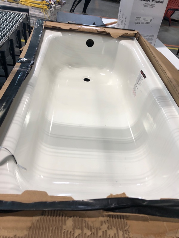 Photo 3 of Aloha 60 in. x 30 in. Soaking Bathtub with Left Drain in White
