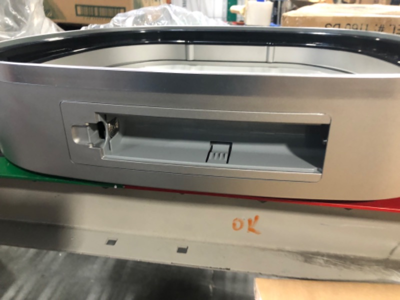 Photo 1 of Ninestars DZT-80-35 Automatic Touchless Infrared Motion Sensor Trash Can, 21 Gal 80L, Heavy Duty Stainless Steel Base (Oval, Silver/Brush Lid) Trashcan, SS