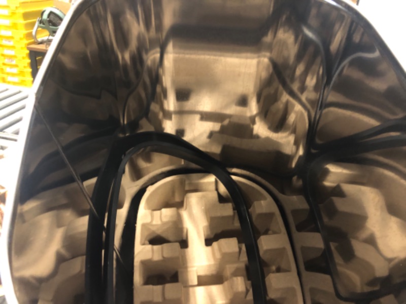 Photo 1 of Ninestars DZT-80-35 Automatic Touchless Infrared Motion Sensor Trash Can, 21 Gal 80L, Heavy Duty Stainless Steel Base (Oval, Silver/Brush Lid) Trashcan, SS