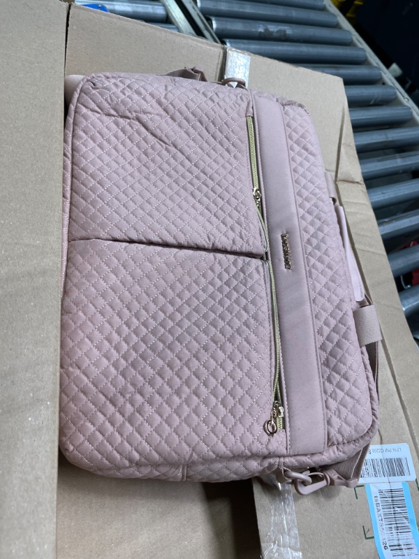 Photo 2 of 17.3 Inch Laptop Bag,BAGSMART Briefcase for Women Large Laptop Case Computer Bag Office Travel Business Pink