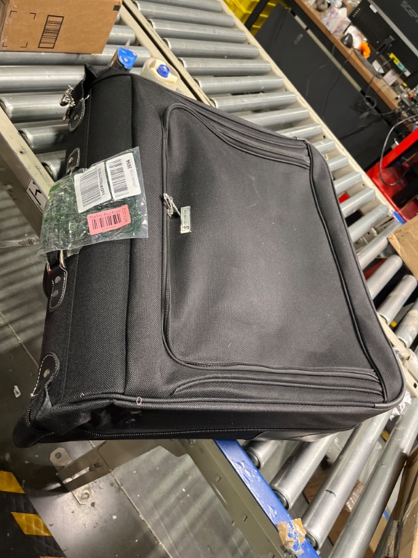 Photo 1 of LONDON FOG Buckingham 44-Inch Wheeled Garment Bag, Black