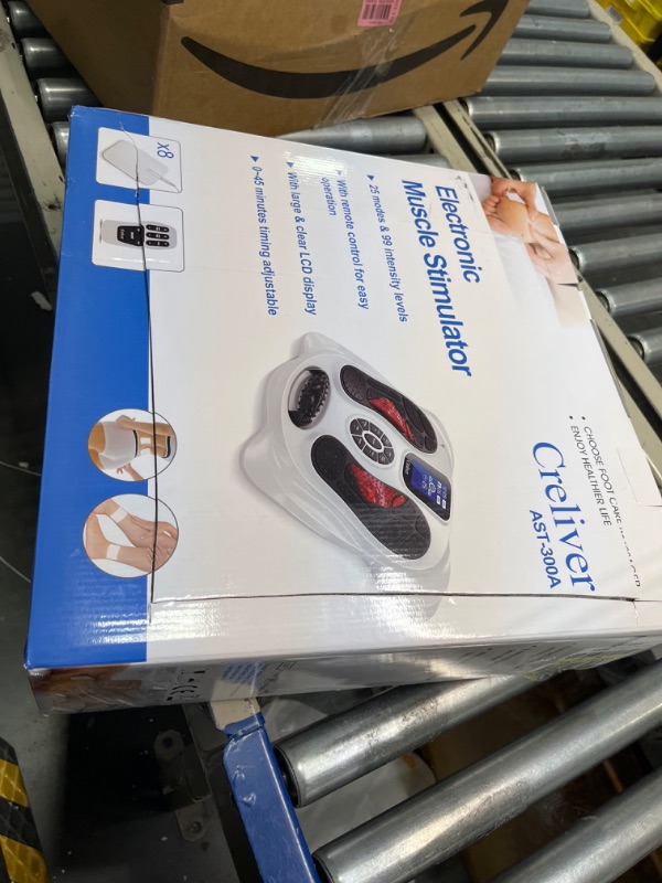 Photo 2 of Creliver Foot Circulation Plus EMS & TENS Foot Nerve Muscle Massager, Electric Foot Stimulator Improves Circulation, Feet Legs Circulation Machine Relieves Body Pains, Neuropathy (FSA or HSA Eligible)