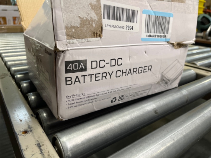 Photo 5 of Renogy 12V 40A DC to DC On-Board Battery Charger for Flooded, Gel, AGM, and Lithium, Using Multi-Stage Charging in RVs, Commercial Vehicles, Boats, Yachts, 40A