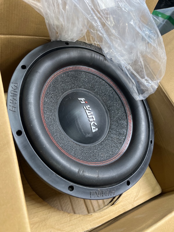 Photo 3 of H YANKA 12 Inch Subwoofer - 12 Inch Paper Cone Subwoofer Car Audio, Black Steel Basket, Dual Voice Coil 2 Ohm Impedance 12 subwoofer, 1800W MAX Power 12 inch Competition Subwoofer