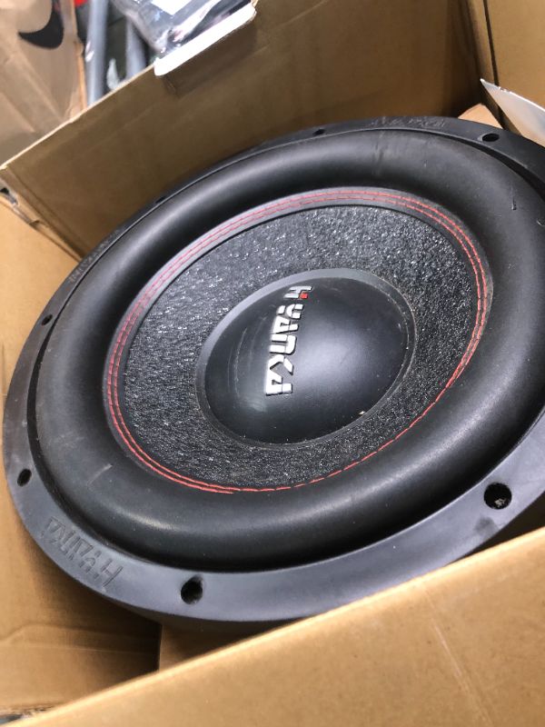 Photo 6 of H YANKA 12 Inch Subwoofer - 12 Inch Paper Cone Subwoofer Car Audio, Black Steel Basket, Dual Voice Coil 2 Ohm Impedance 12 subwoofer, 1800W MAX Power 12 inch Competition Subwoofer